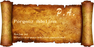 Porgesz Adelina névjegykártya